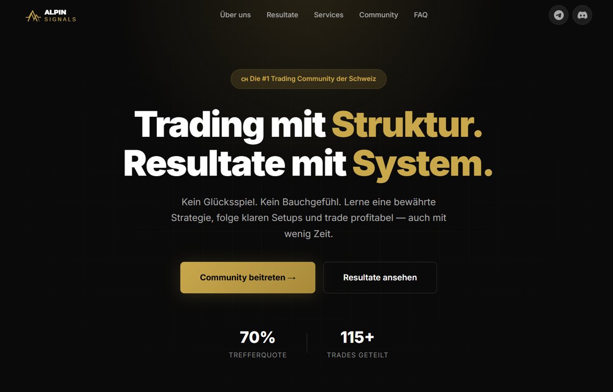 Plattform Alpin Signals